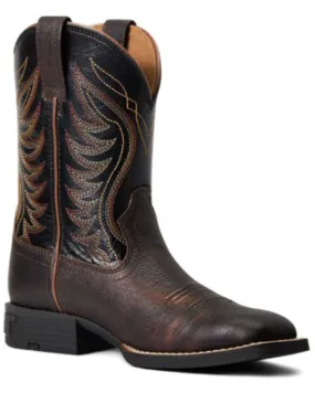 Product Name:  Ariat Boys' Amos Hand-Stained Western Boot - Broad Square Toe