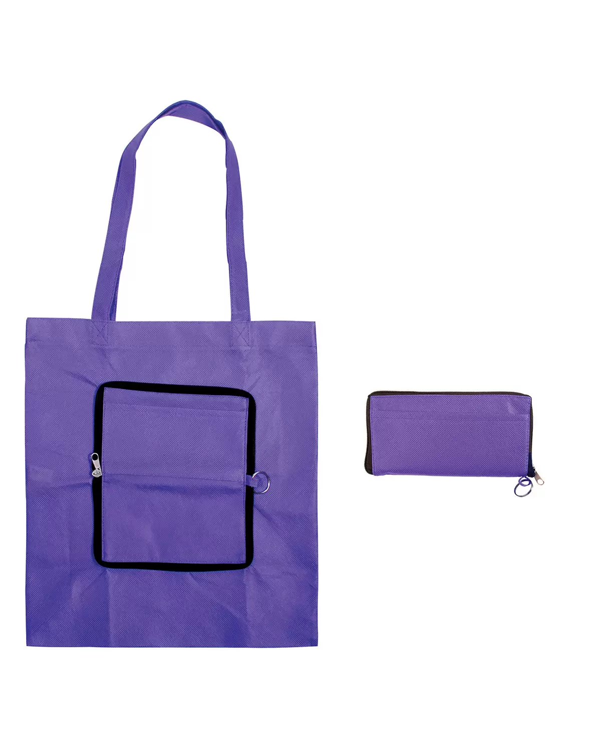 Promo Goods  BG132 Folding Zippin' Tote Bag SKU: BG132