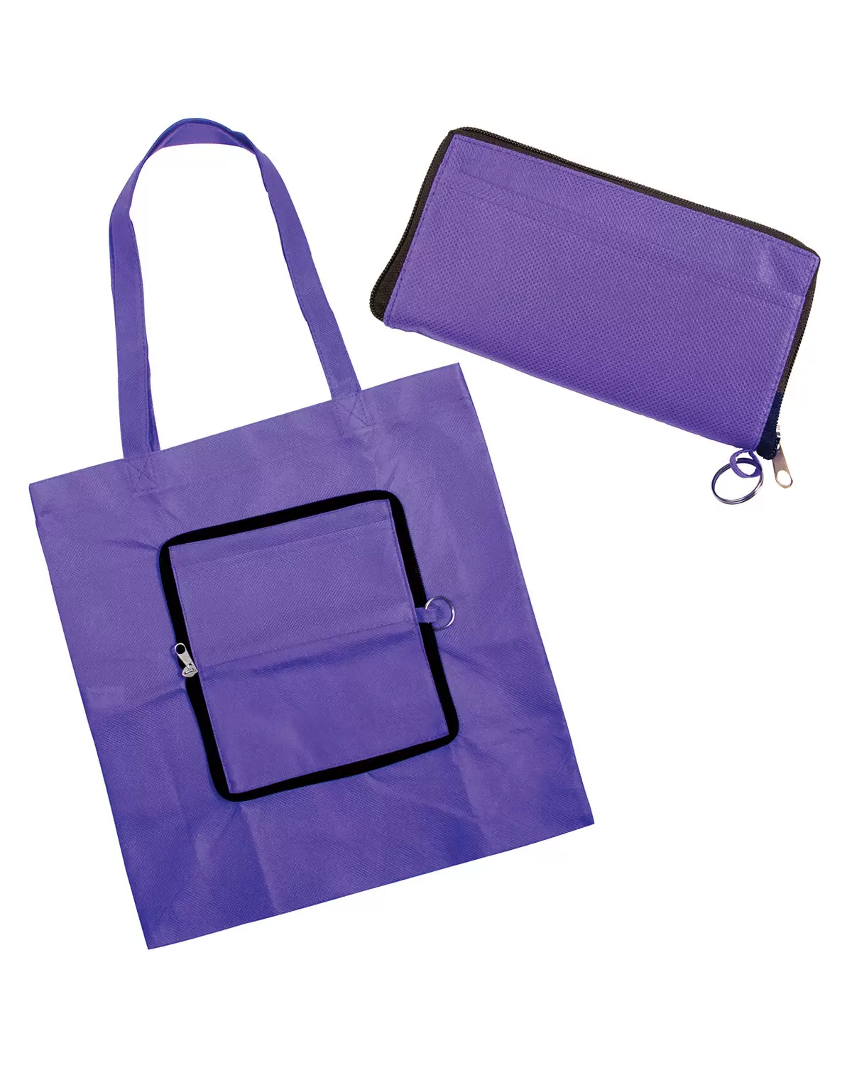 Promo Goods  BG132 Folding Zippin' Tote Bag SKU: BG132