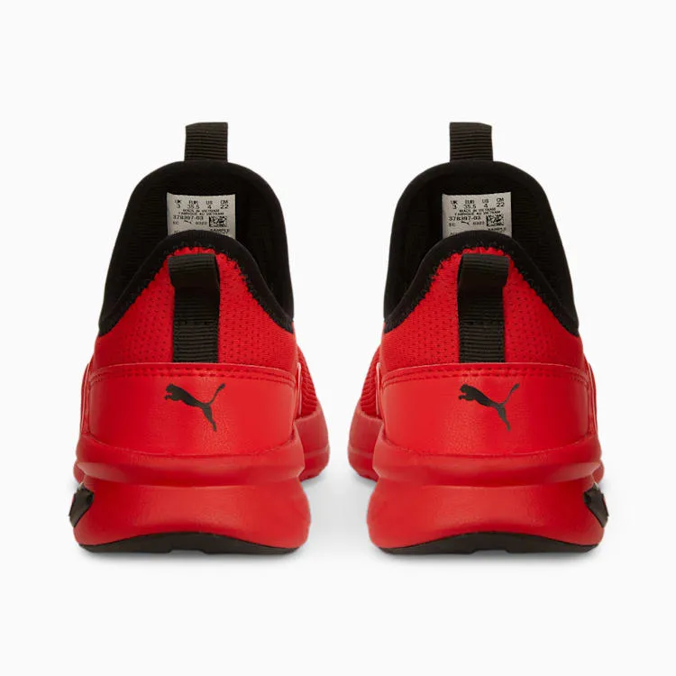 PUMA KIDS ENZO RED/BLACK SHOES