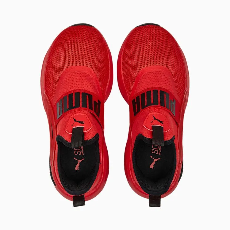 PUMA KIDS ENZO RED/BLACK SHOES