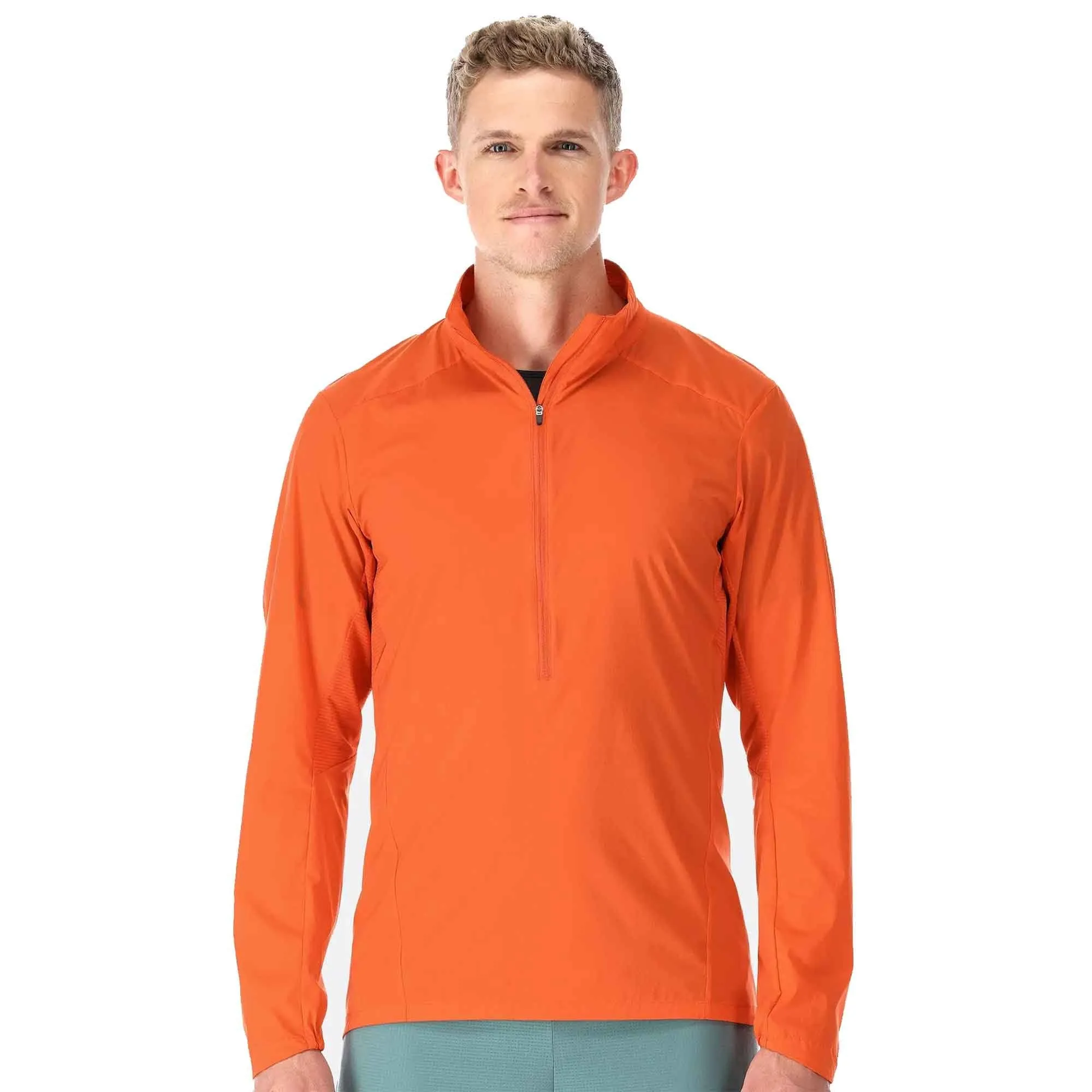 Rab  Men's Windveil Pull-On Running Windshell Firecracker