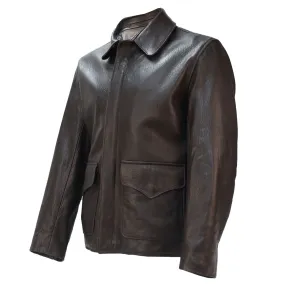 Raiders of Lost Ark Jacket in Washed Lambskin