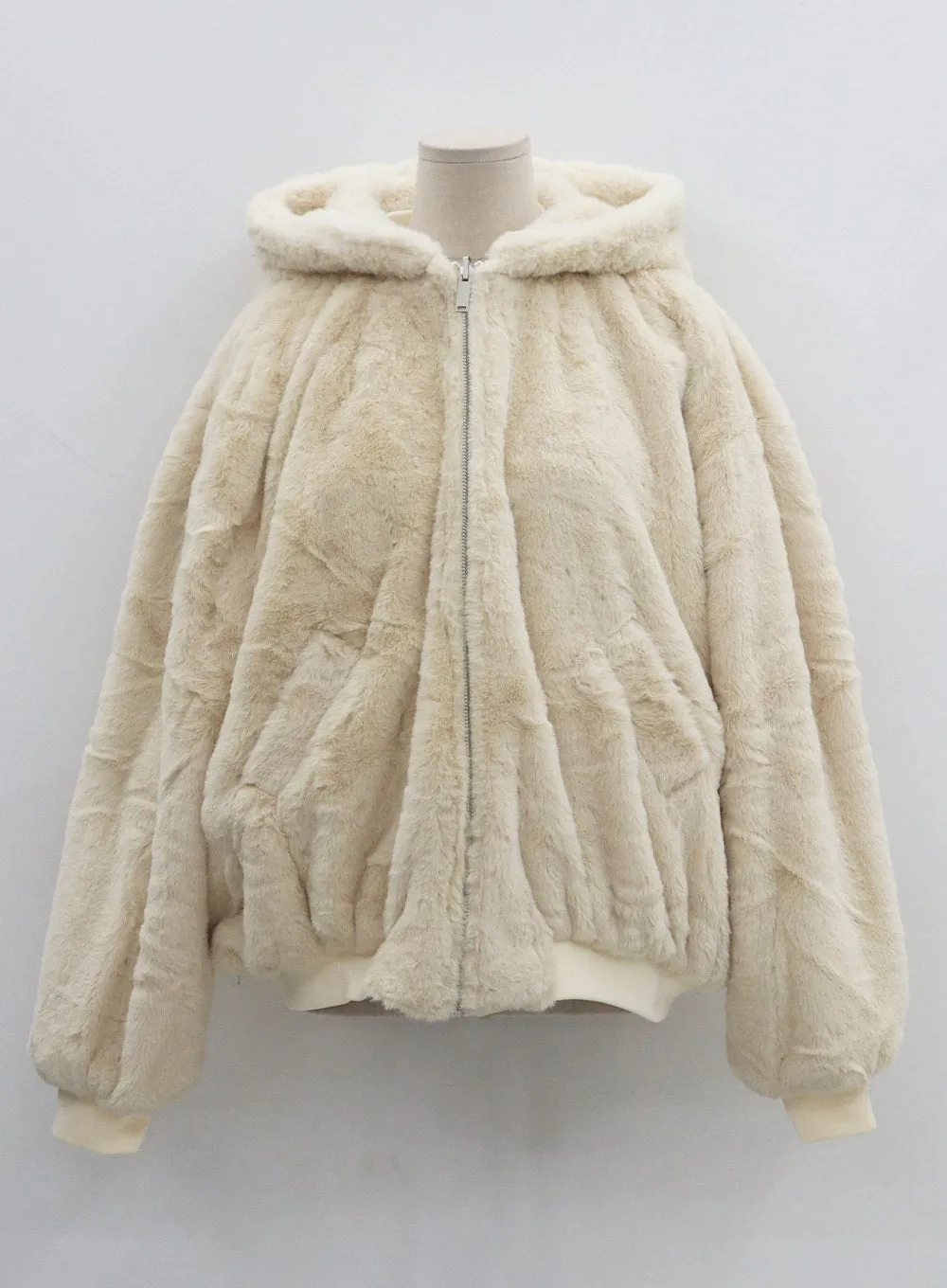 Reversible Hooded Soft Fur Zipper Jumper Jacket CO25