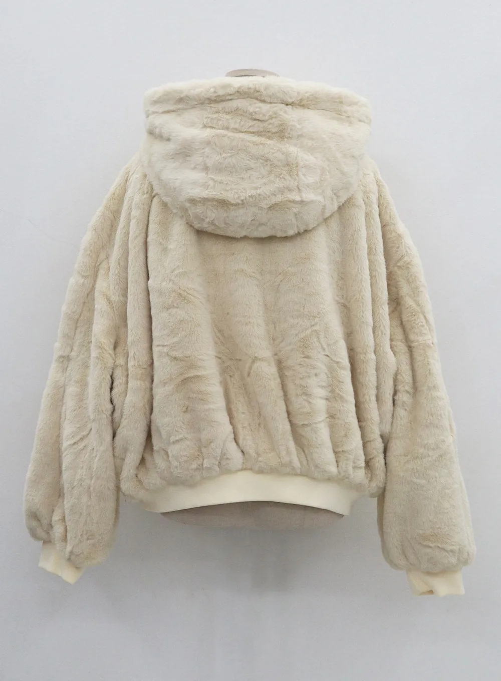 Reversible Hooded Soft Fur Zipper Jumper Jacket CO25