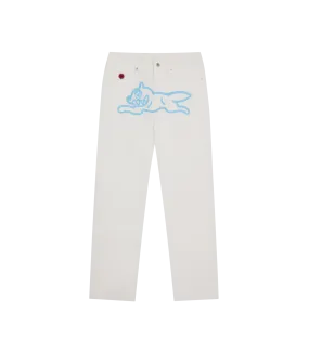 RUNNING DOG DENIM PANT - WHITE