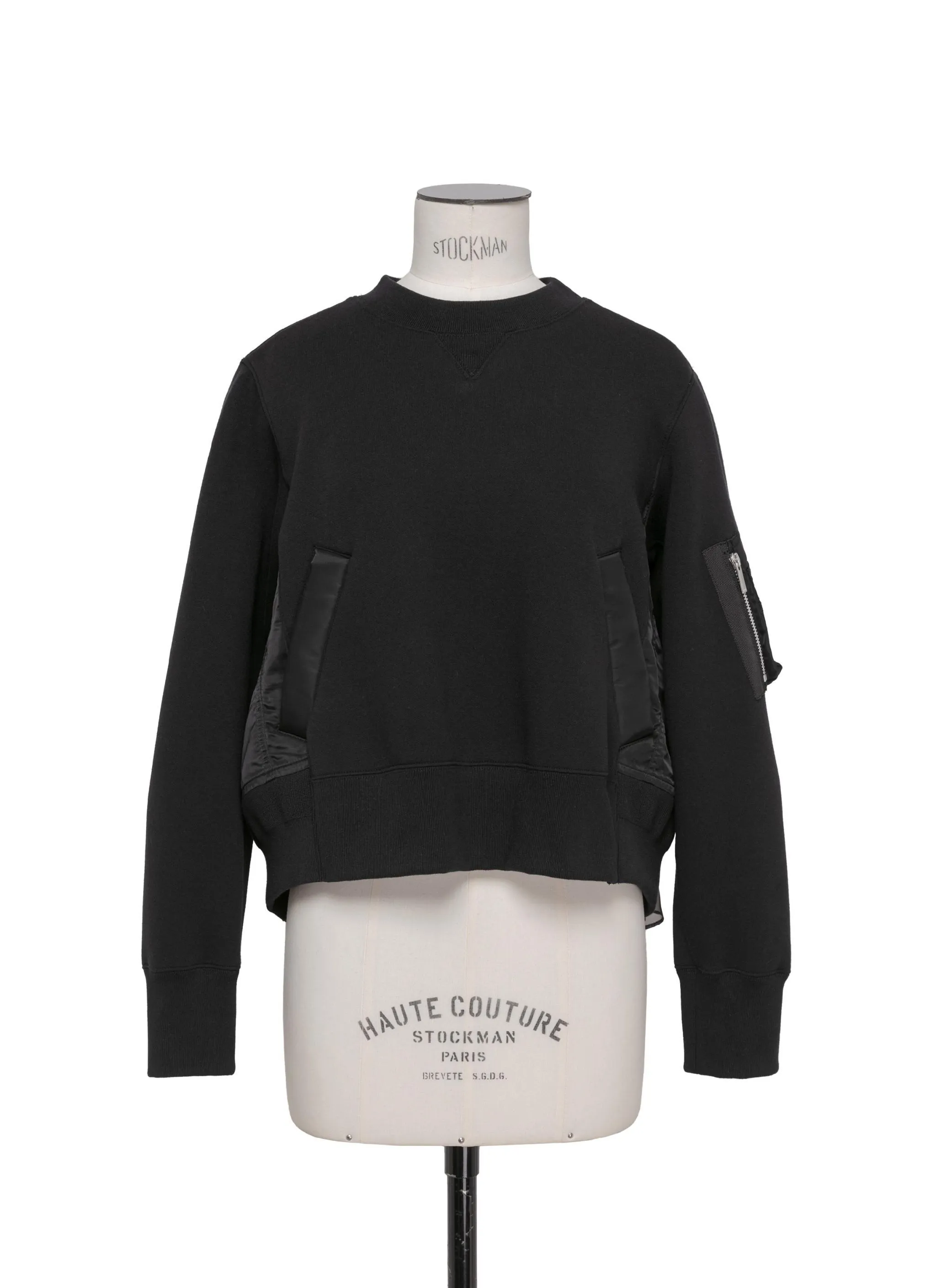 sacai  |Crew Neck Street Style Long Sleeves Plain