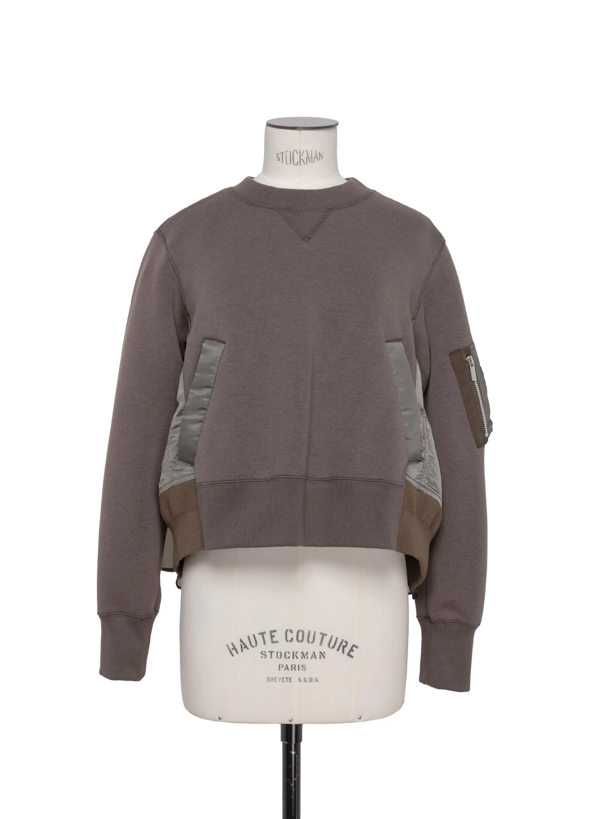 sacai  |Crew Neck Street Style Long Sleeves Plain