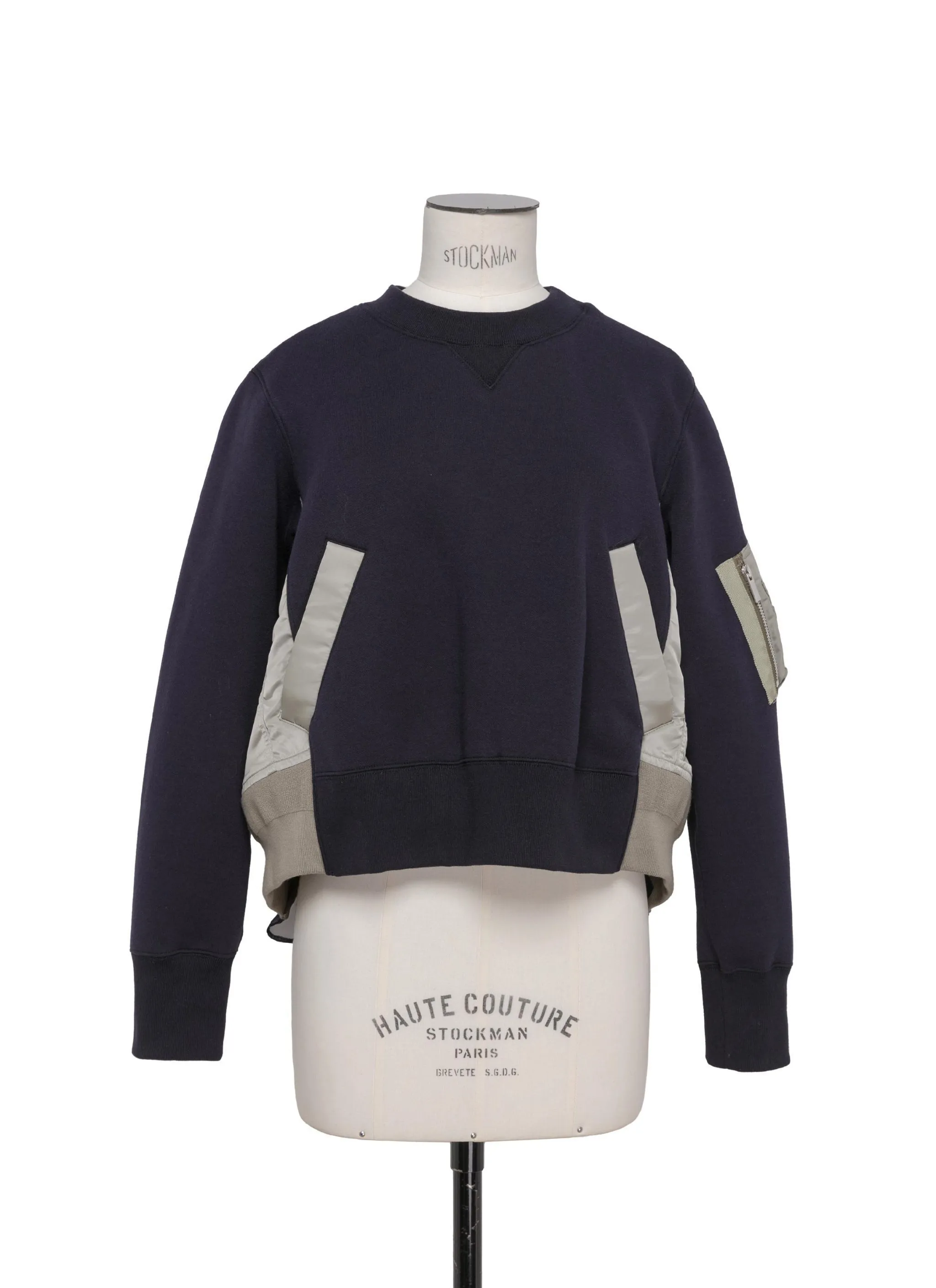 sacai  |Crew Neck Street Style Long Sleeves Plain