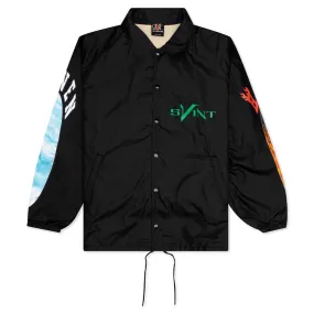 Saint Michael x Vlone Skull Coach Jacket - Black