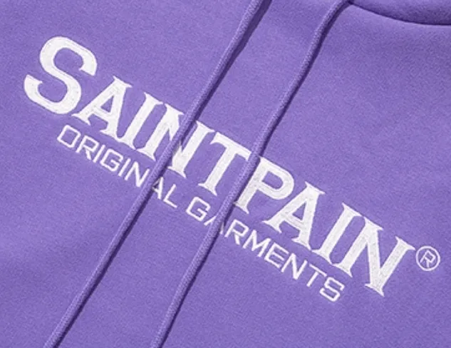 SAINTPAIN  |Unisex Street Style Long Sleeves Logo Hoodies