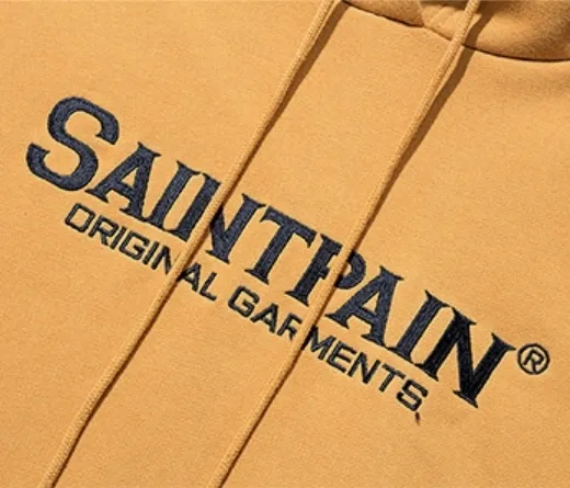 SAINTPAIN  |Unisex Street Style Long Sleeves Logo Hoodies