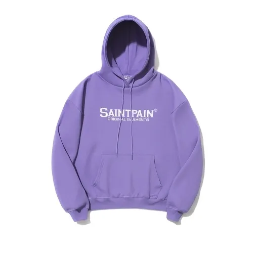 SAINTPAIN  |Unisex Street Style Long Sleeves Logo Hoodies