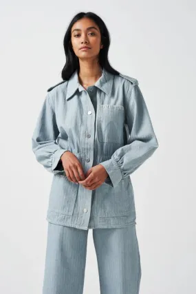 Seventy + Mochi Dani Jacket - Herringbone Denim: Size 12