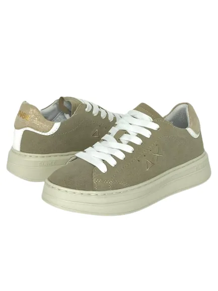 SNEAKERS DONNA BEIGE GRACE SUADE Z43226