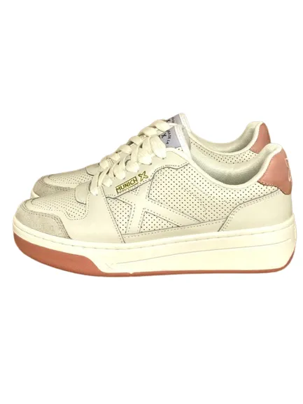 SNEAKERS DONNA BEIGE/ROSA POINT 03-05