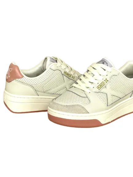 SNEAKERS DONNA BEIGE/ROSA POINT 03-05