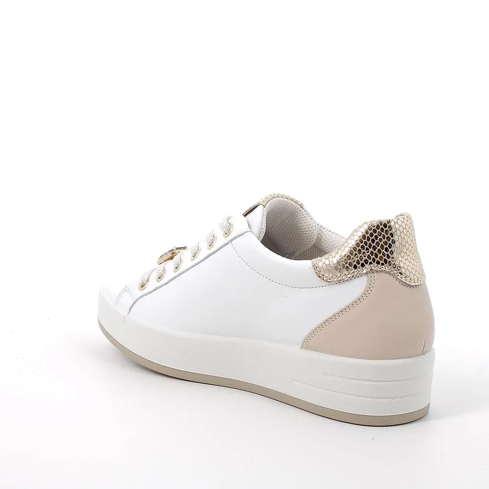 SNEAKERS IGI&CO DONNA NAPPA SOFT BIANCO/NATURALE 5657211