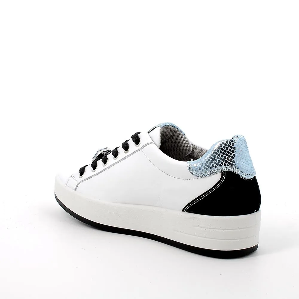 SNEAKERS IGI&CO DONNA NAPPA SOFT BIANCO/NERO 5657222