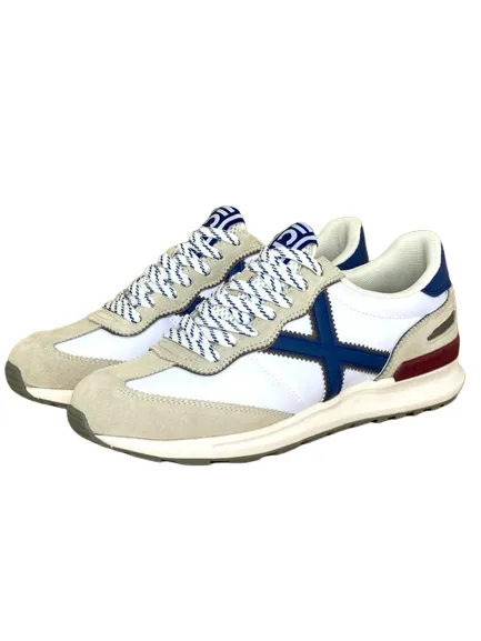 SNEAKERS UOMO BIANCHE/BLU DYNAMO 55