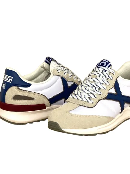 SNEAKERS UOMO BIANCHE/BLU DYNAMO 55