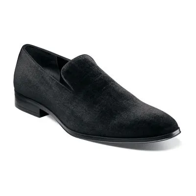 Stacy Adams Mens Savian Velour Plain Square Toe Slip-On Shoe