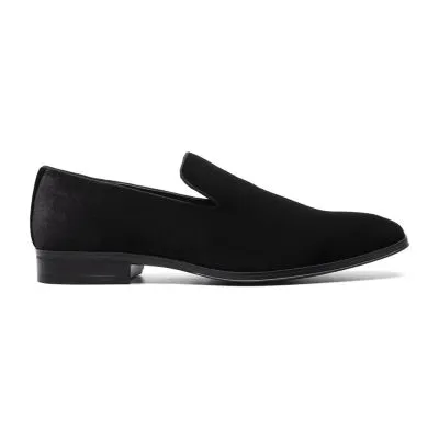 Stacy Adams Mens Savian Velour Plain Square Toe Slip-On Shoe