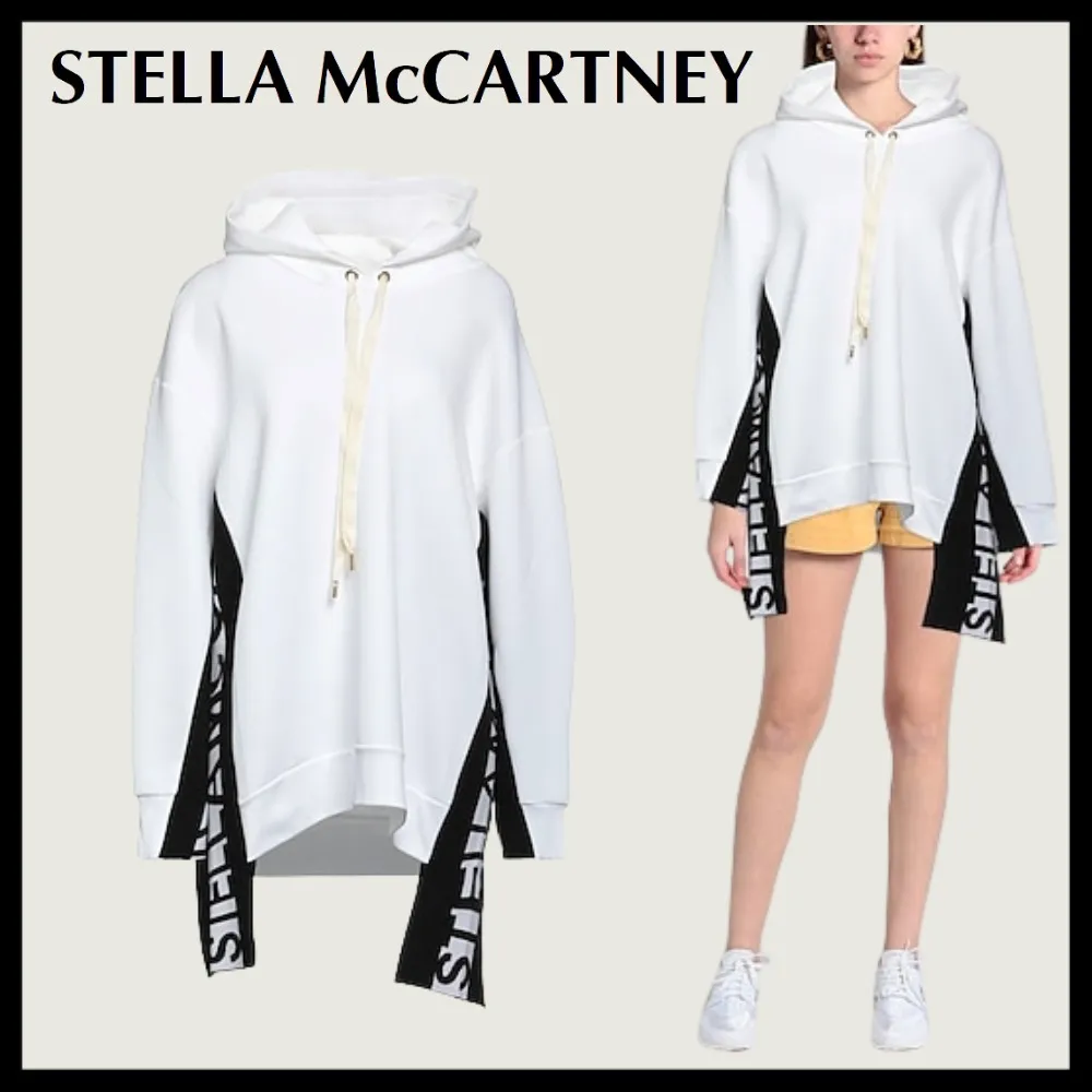 Stella McCartney  |Street Style Long Sleeves Plain Cotton Logo