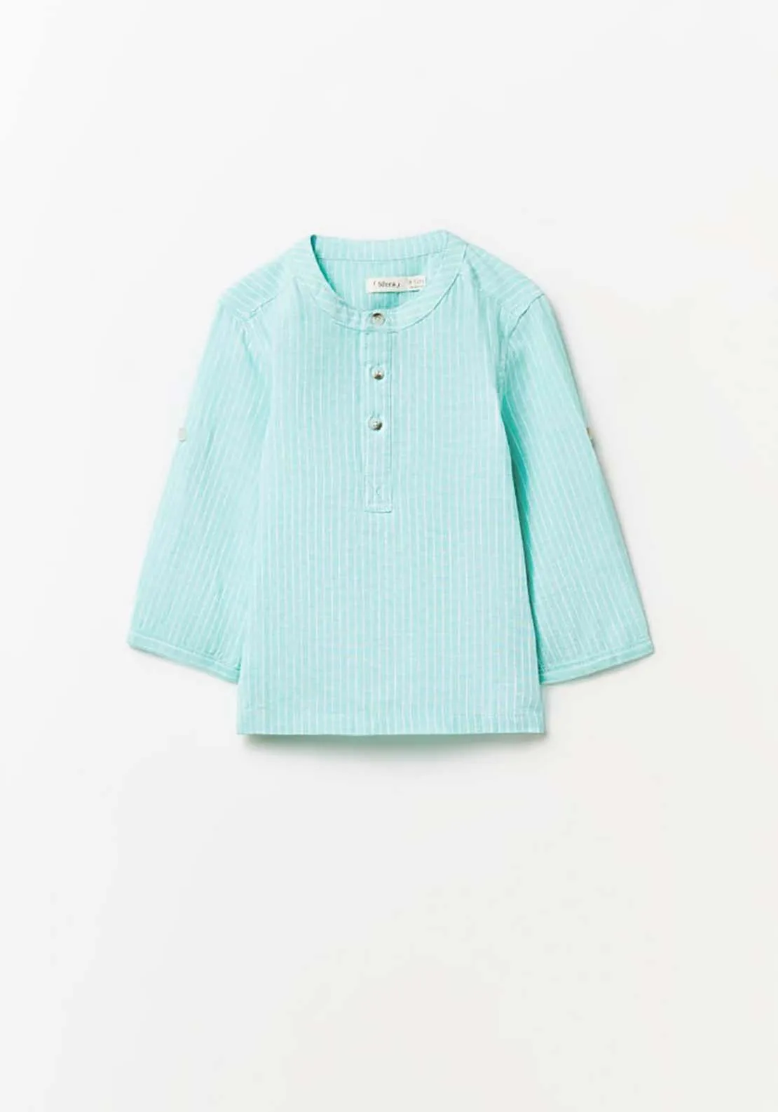 Striped Linen Shirt - Green