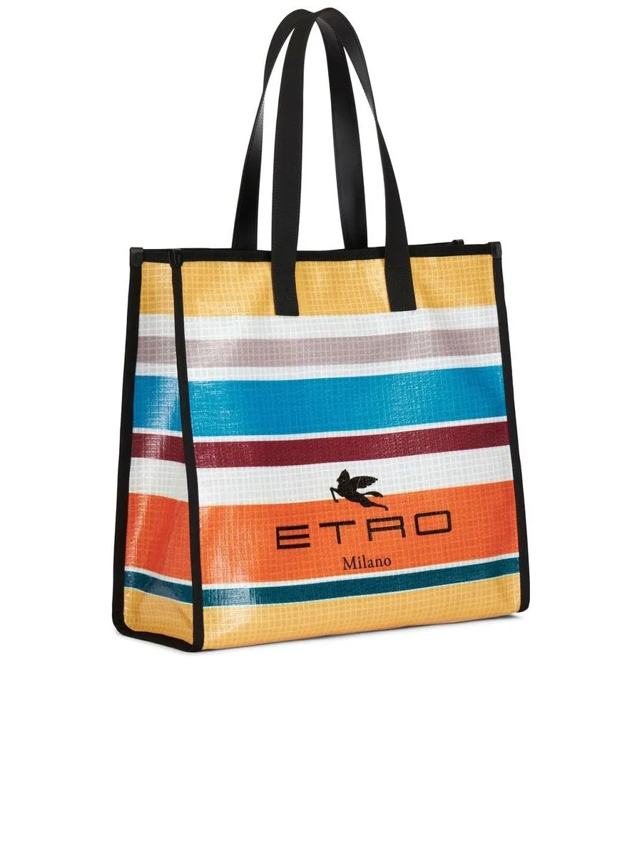 Stripeprint Tote Bag