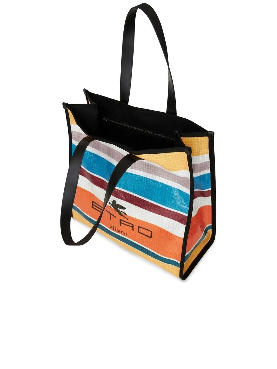 Stripeprint Tote Bag