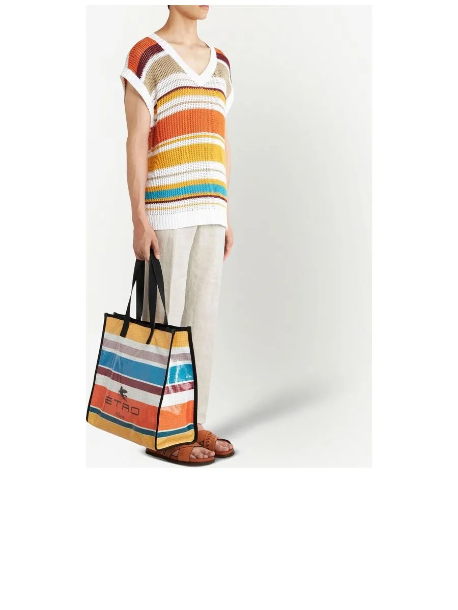 Stripeprint Tote Bag