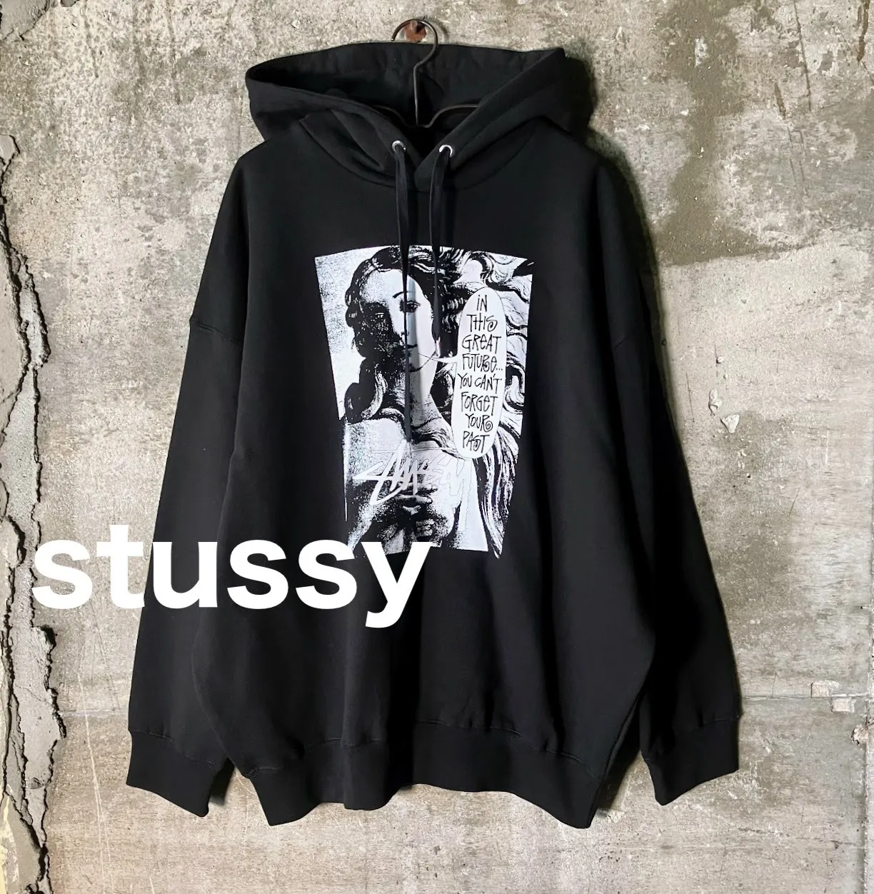 STUSSY  |Street Style Long Sleeves Logo Hoodies & Sweatshirts