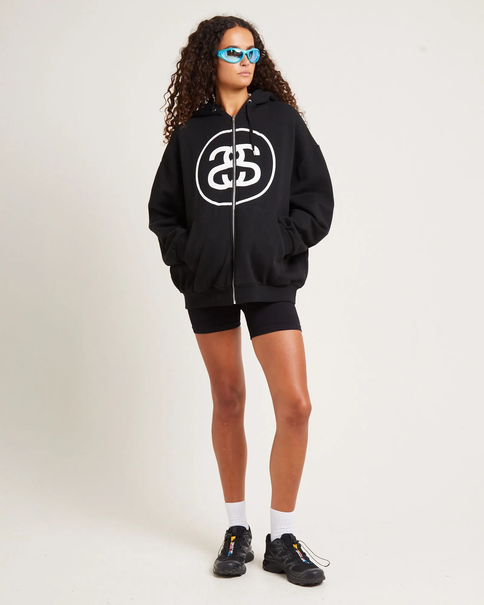 STUSSY  |Sweat Street Style Logo Skater Style Hoodies & Sweatshirts