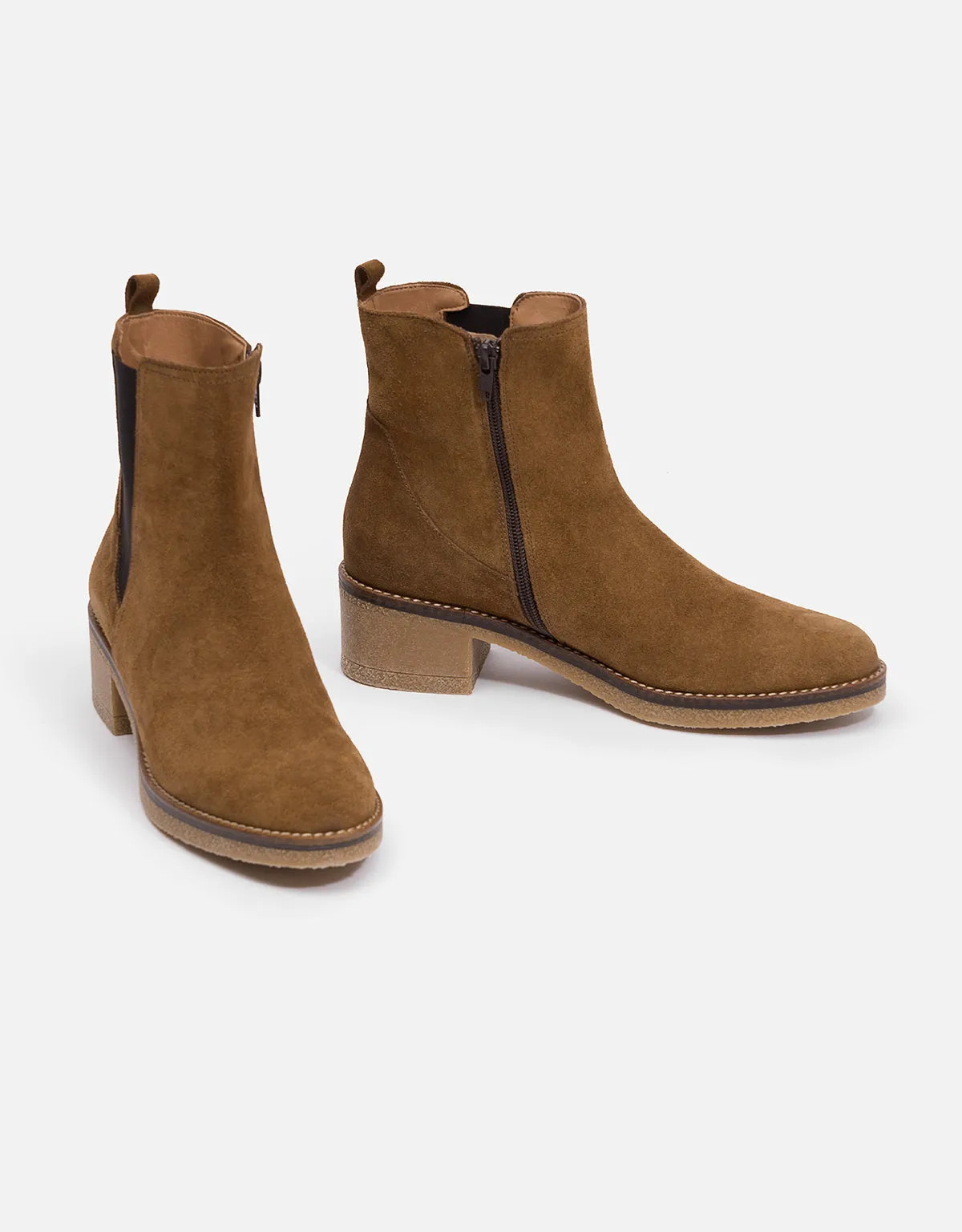 Suede Chelsea Ankle Boots - Bucky