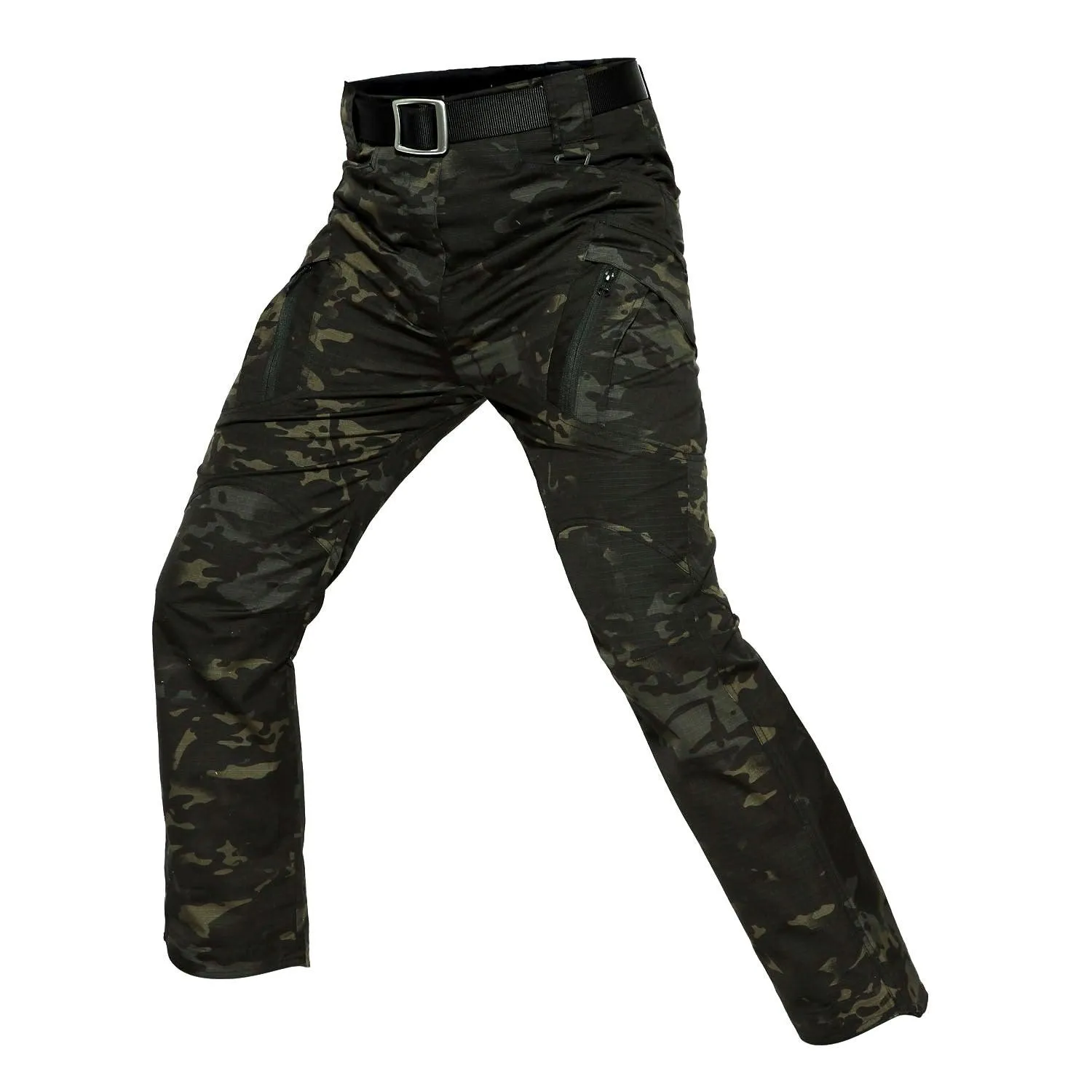 Tactical Pants Multiple Pocket Elasticity Slim Fit Cargo