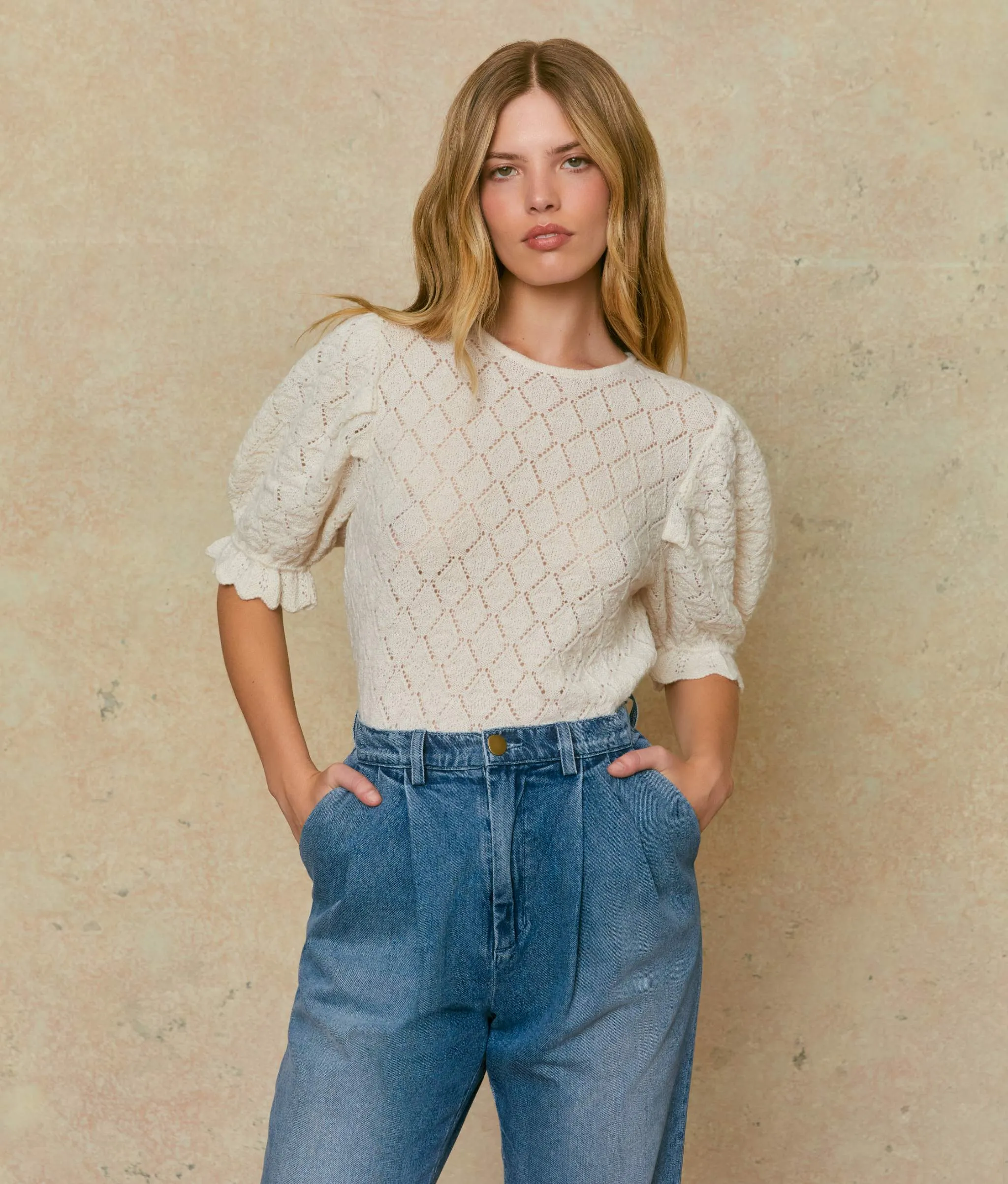 The Logan Sweater | Creme