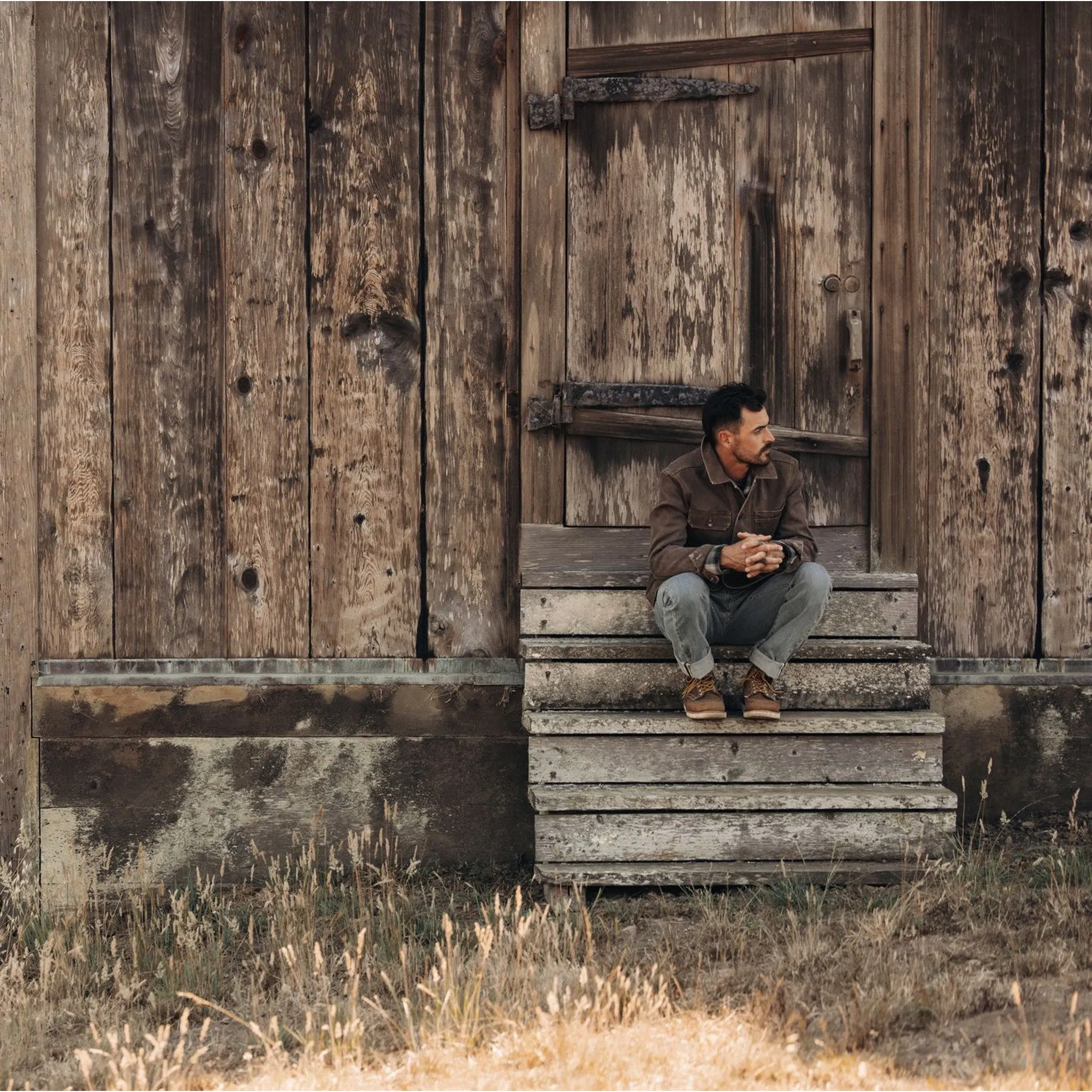 The Longshore Jacket in Aged Penny Chipped Canvas