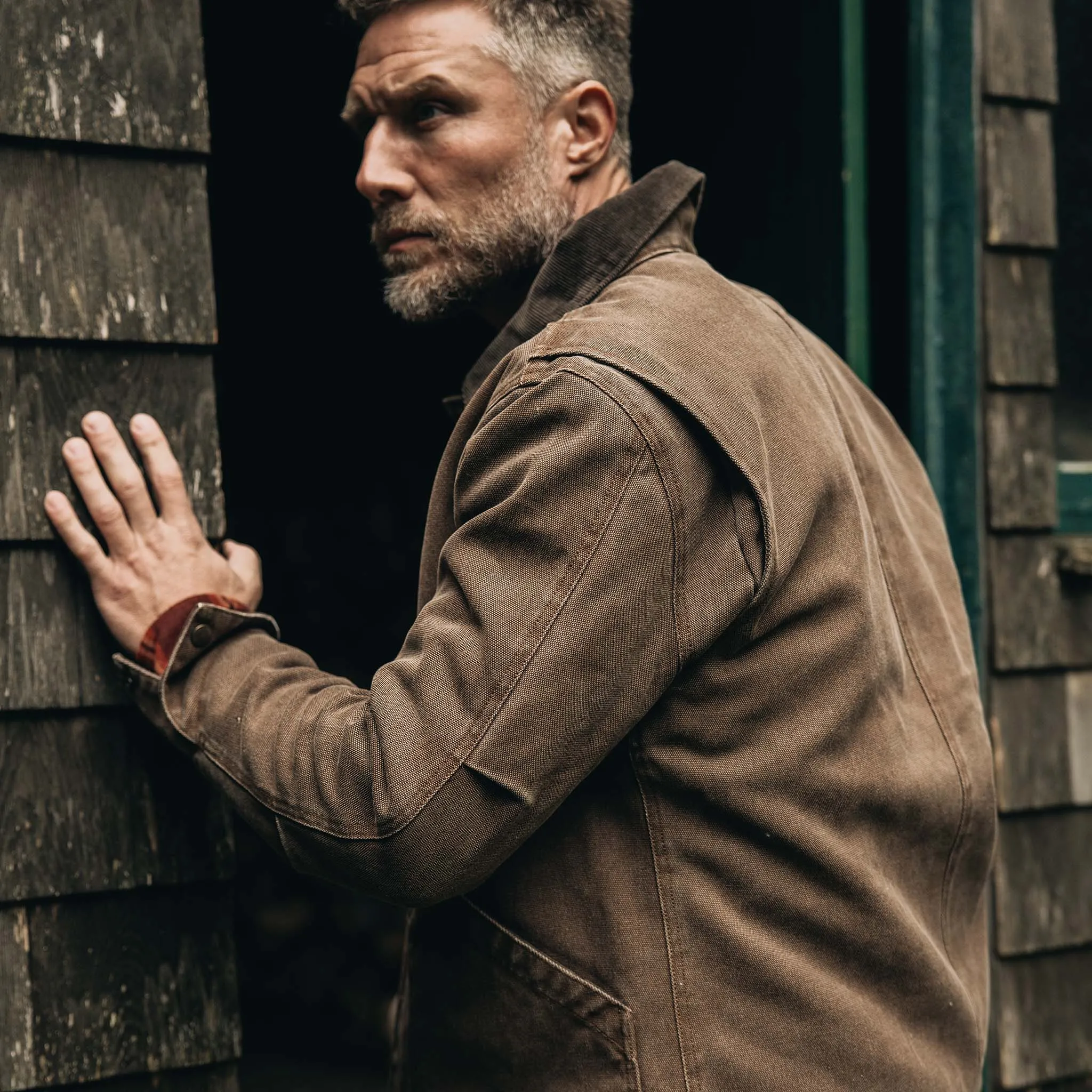 The Workhorse Jacket in Aged Penny Chipped Canvas