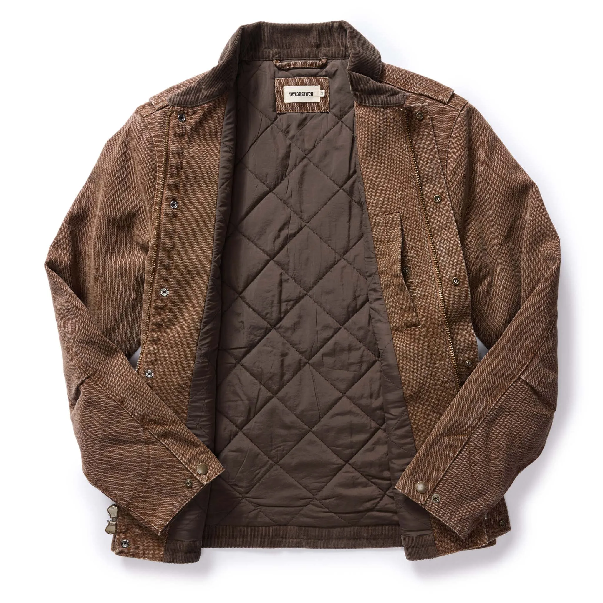 The Workhorse Jacket in Aged Penny Chipped Canvas