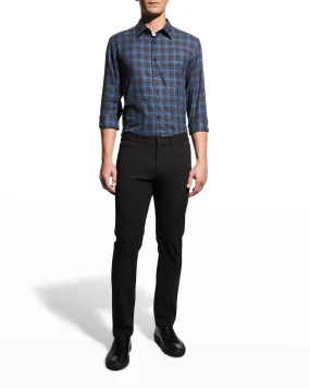 Theory Noll Flannel Check Electric Baltic