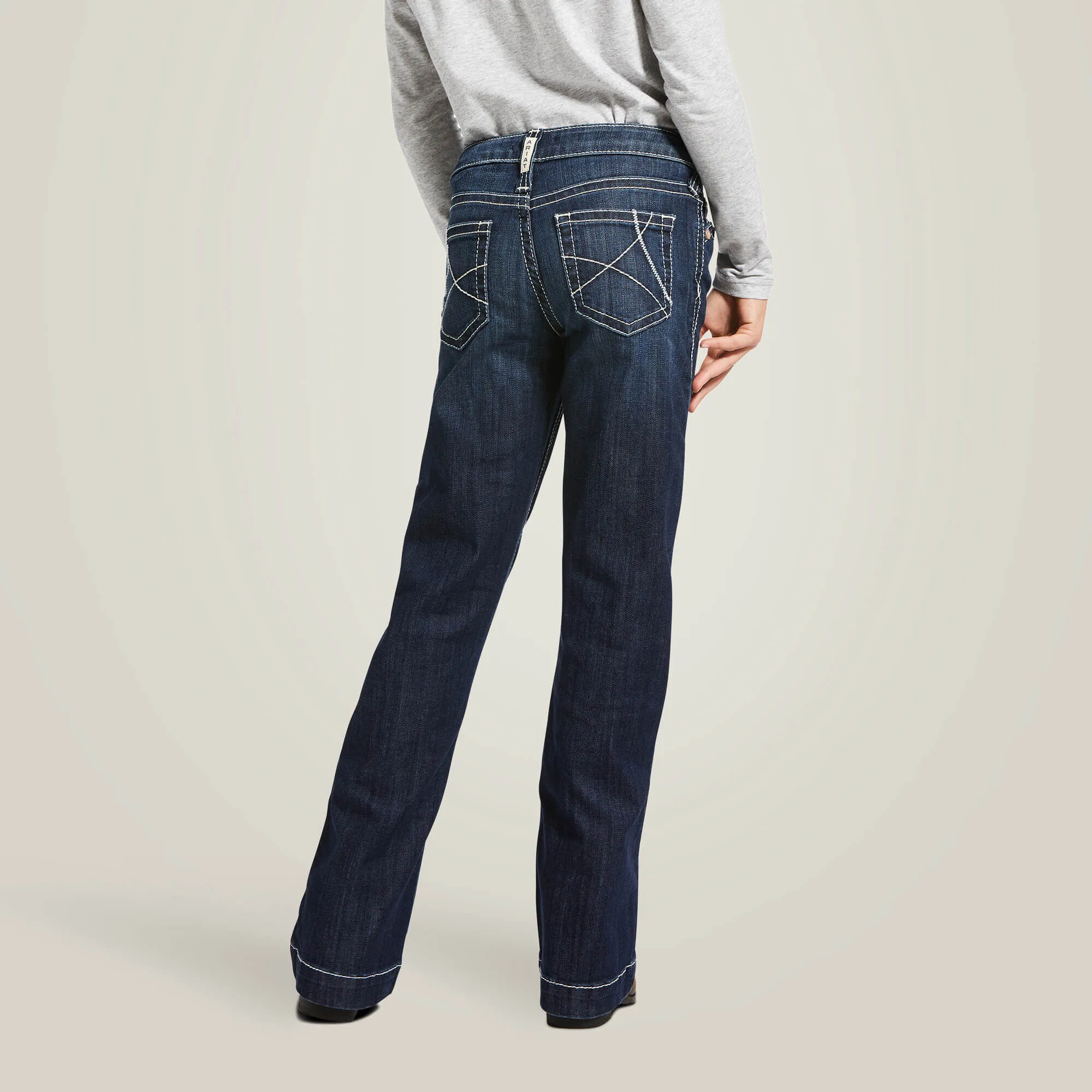 Trouser Mid Rise Stretch Ella Wide Leg Jean