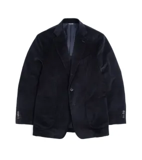 Trunk Wigmore Italian Cotton Needlecord Suit Jacket: Navy