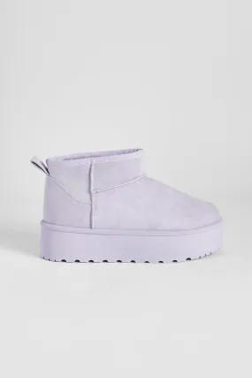 Ultra Mini Platform Cozy Boots