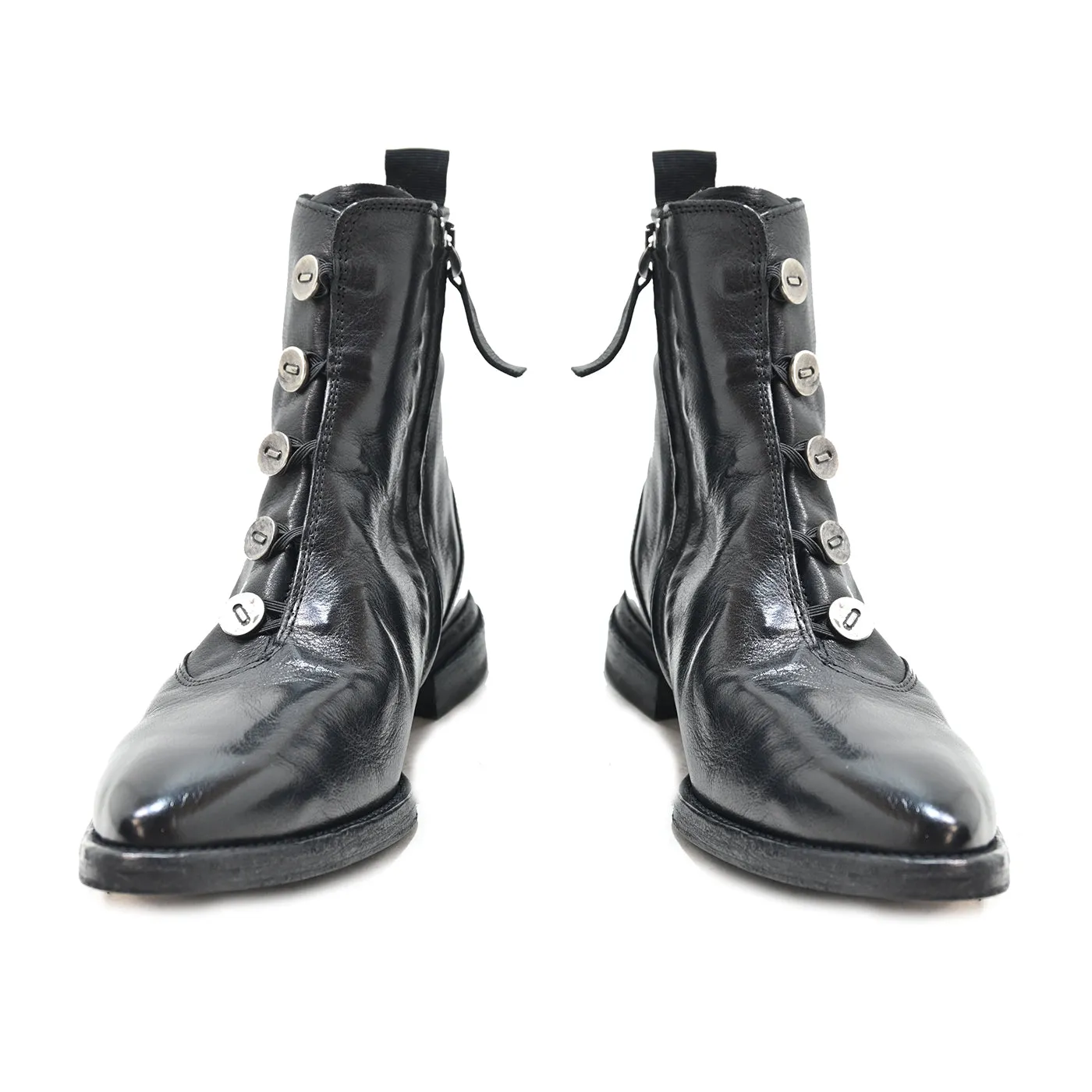 UNDER 07 - ankle boots leather BLACK