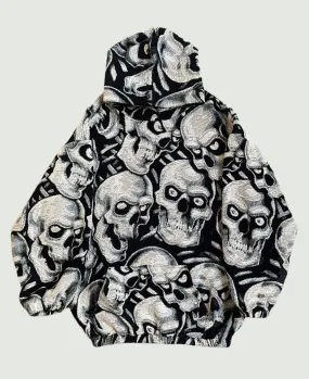 VA-AW22-468 SKULL PILE FULL TAPESTRY HOODIE