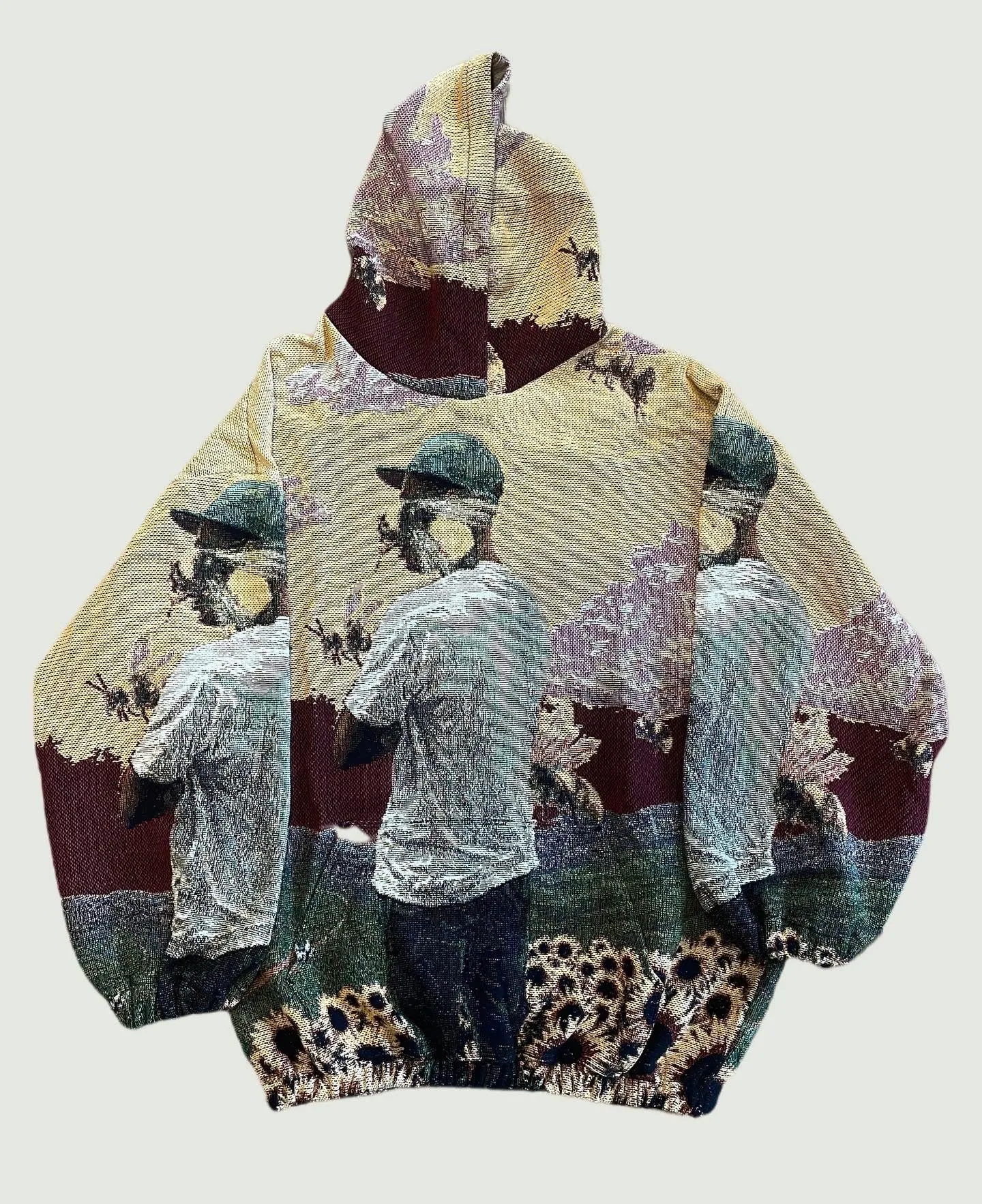 VA-SS22-389 FLOWERBOY FULL TAPESTRY HOODIE