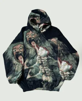 VA-SS22-418 SATURN DEVOURING HIS SON FULL TAPESTRY HOODIE