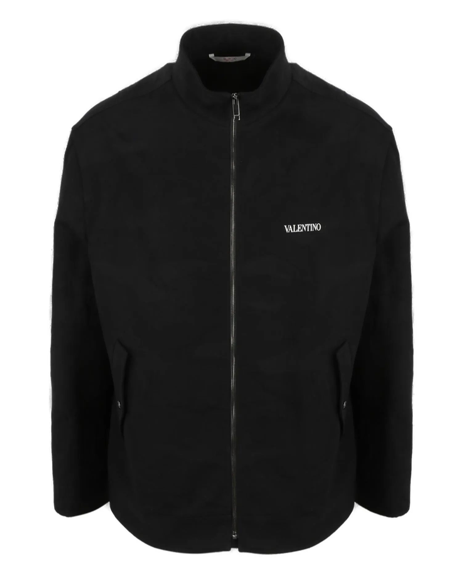 Valentino Logo Detailed Zip-Up Long-Sleeved Jacket