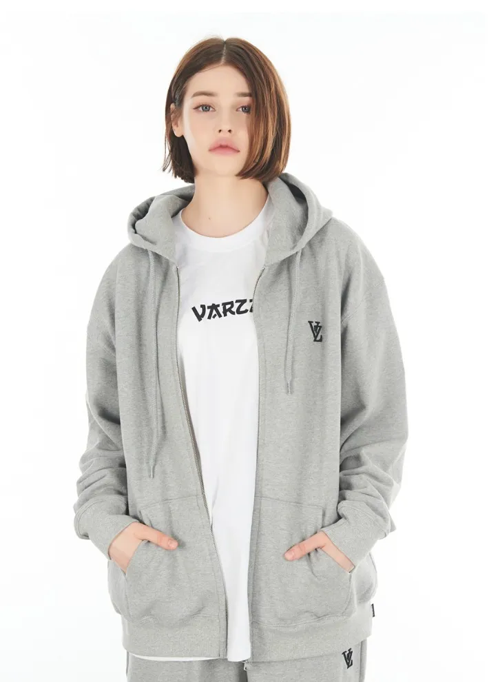 VARZAR  |Unisex Street Style Long Sleeves Plain Cotton Logo